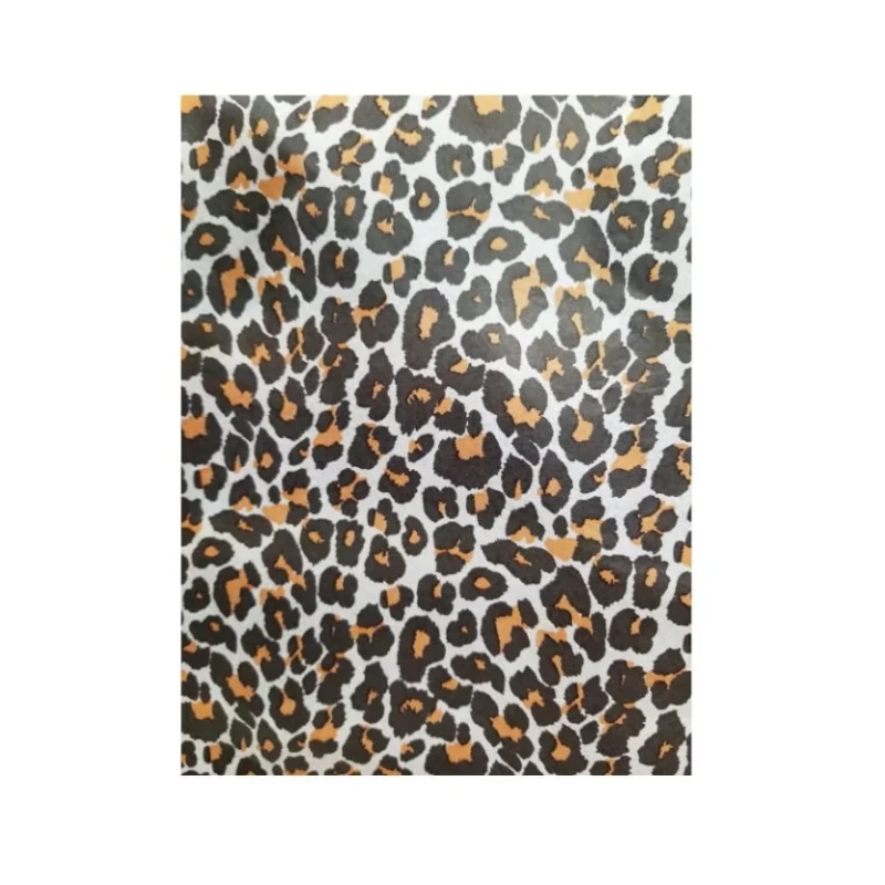 Papel China Paquete100 Diseño White Leopar 20 X26