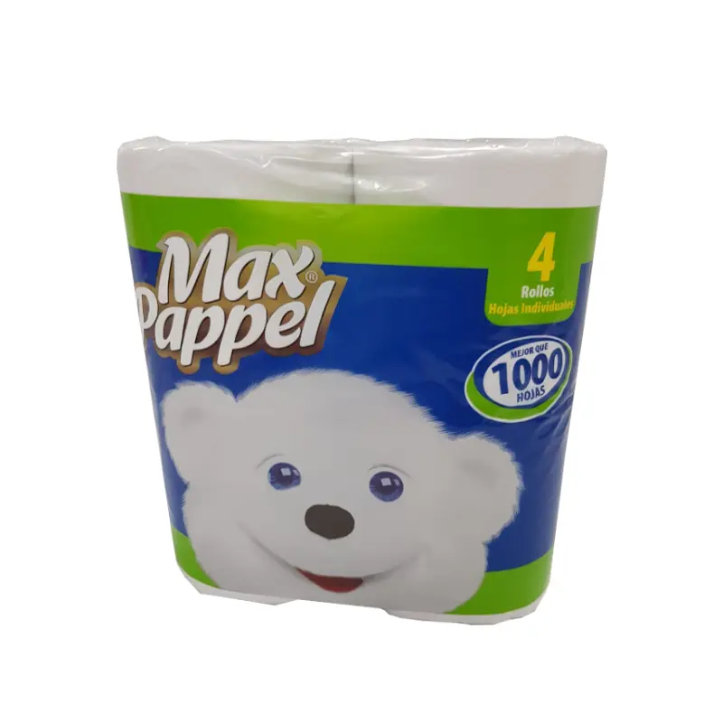 Papel Higienico Max Pappel 1000hjs 4rll