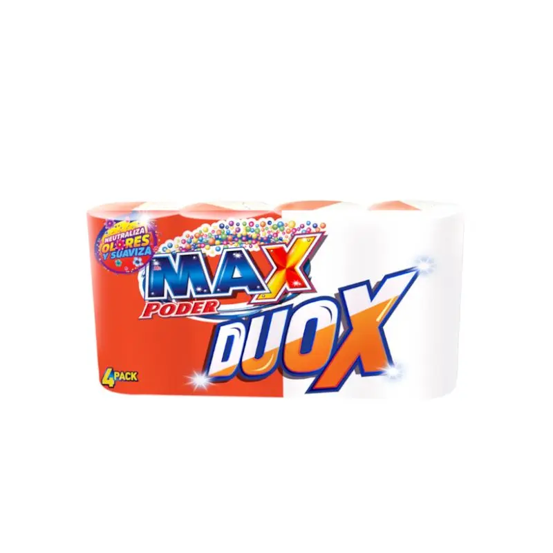 Jabon Mr Max Duox Blancura Pqt4 400gr