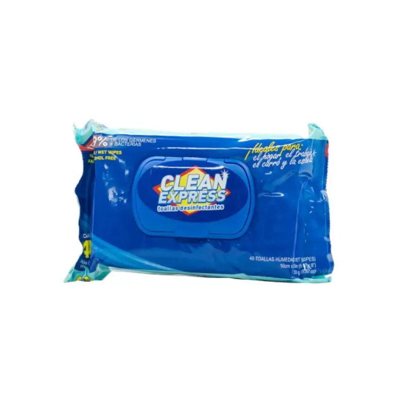 Toallitas Antibacterial Pqt40 Clean Express