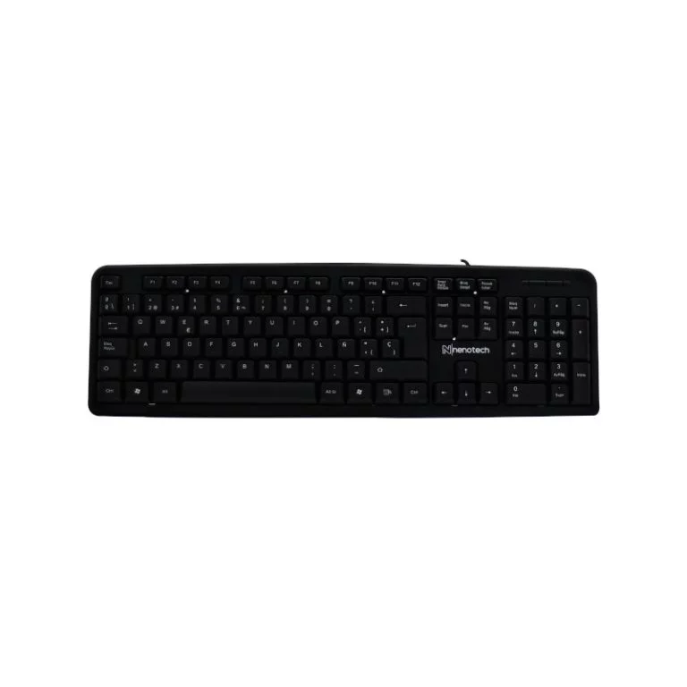Teclado Nenotech Usb Negro Español To101L