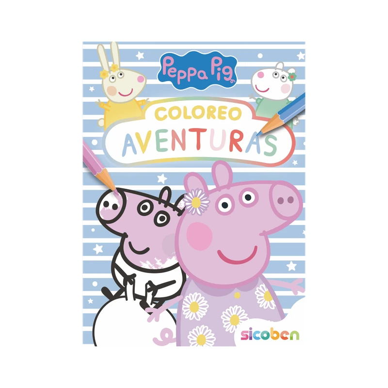 Libro De Actividades Colorear Peppa  Pj Masks