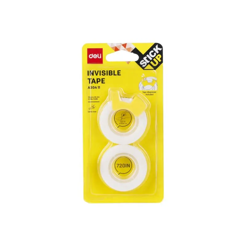 Tape Magico 12Mmx18.3M C/Dispen 2 Rollos Deli