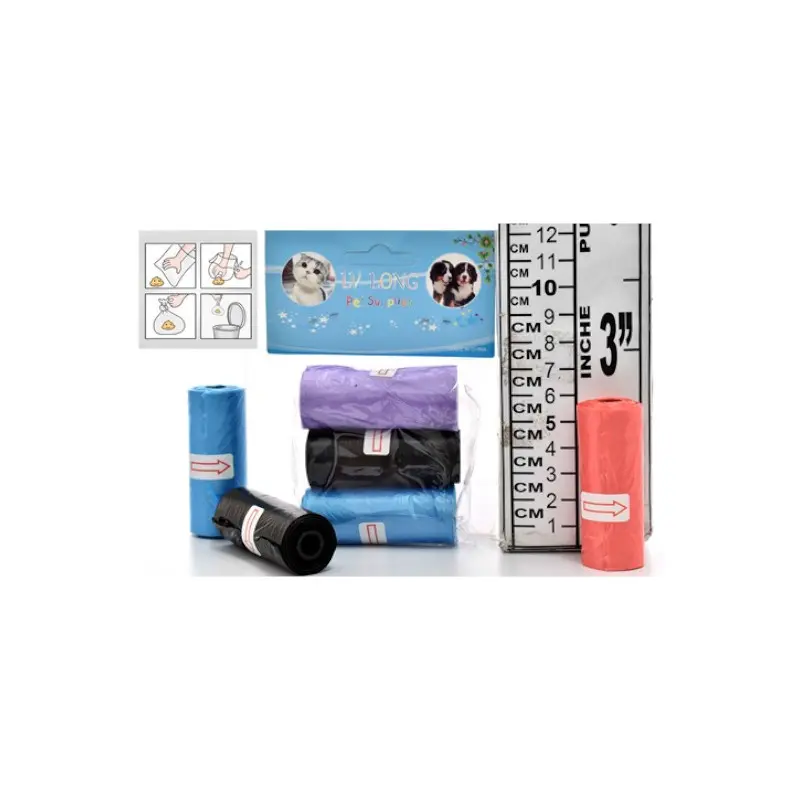 Bolsa Plastica Paquete 3 Para Desechos Mascotas