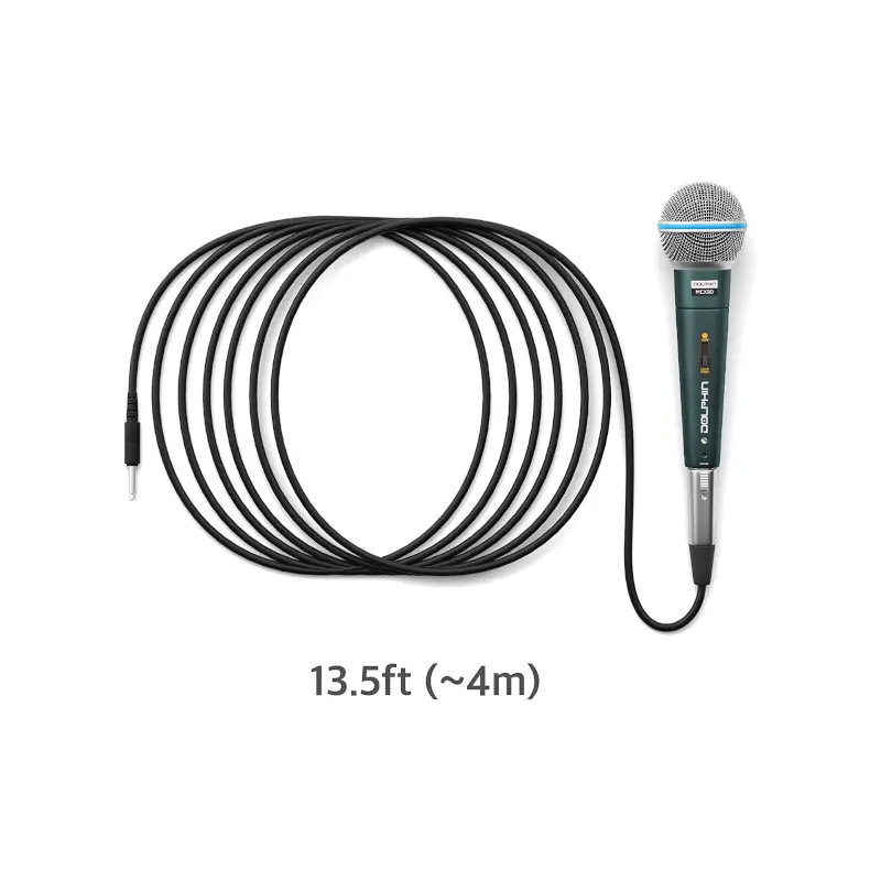 Sistema 1 Microfono 6.35mm Para Kareoke Eventos Vhf Dolphin