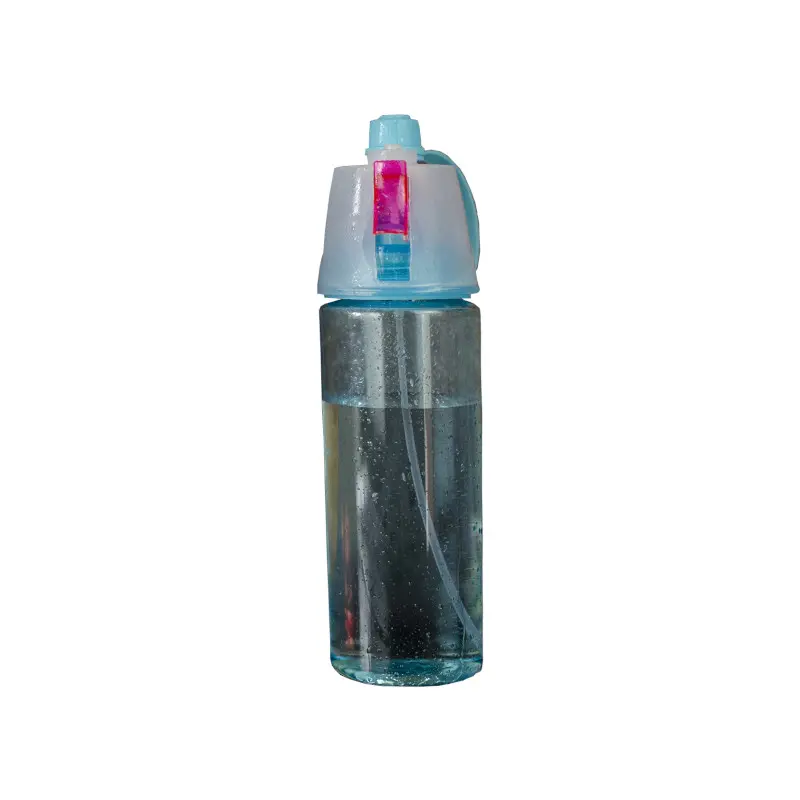 Termo Plast 600Ml Con Atomizador Azul