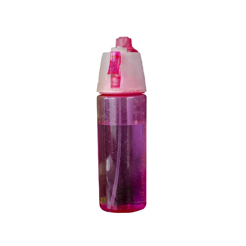 Termo Plast 600Ml Con Atomizador Rosa