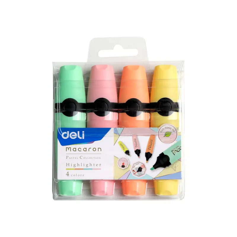 Resaltador Deli Paquete4 Surtido