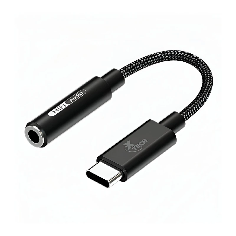 Adaptador Usb C-Macho A 3 5Mm Hembra P/Audifonos Xtech Xtc-509