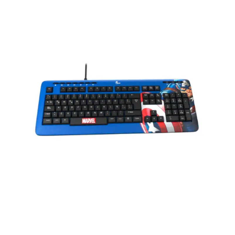 Teclado Xtech Usb Marvel Capitan America Xtk-M401Ca Azul