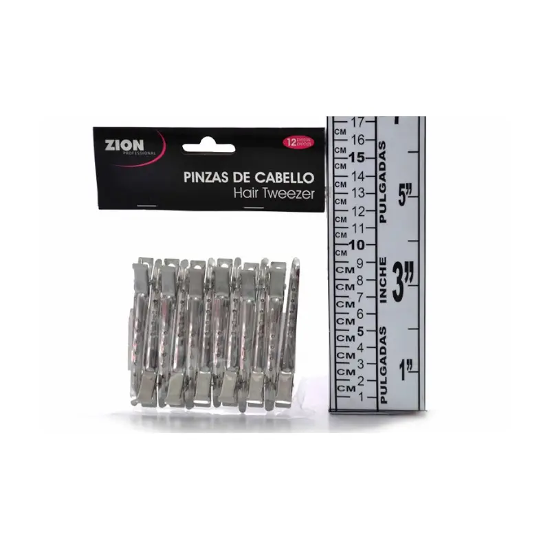 Gancho Para Cabello Metal Pqt12