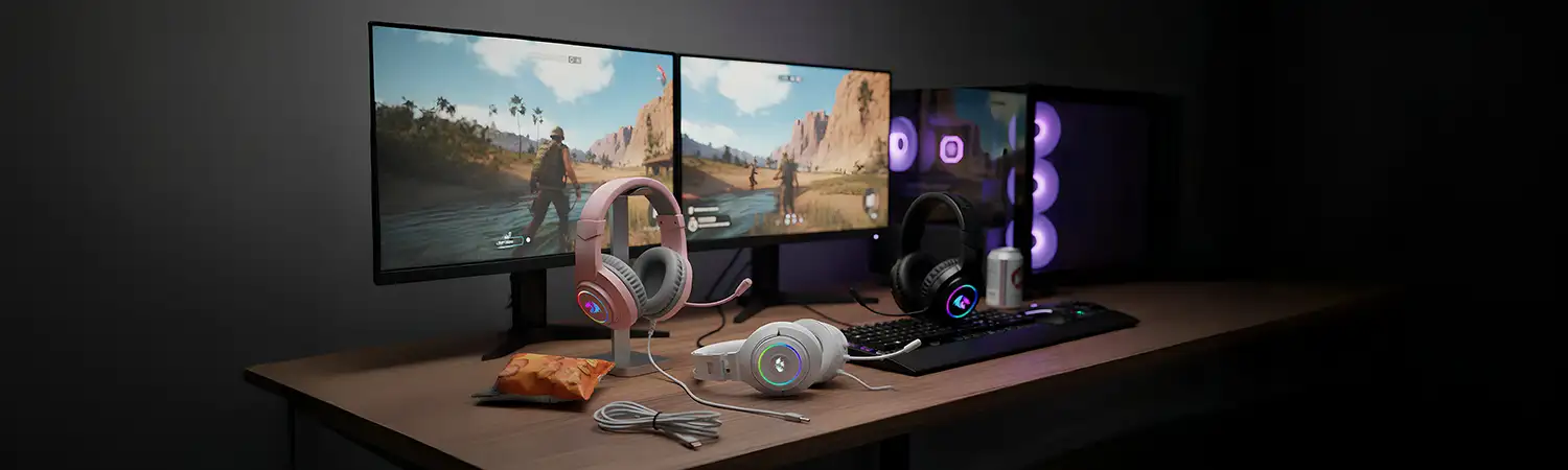 Audífonos con micrófono para clases virtuales y estudio