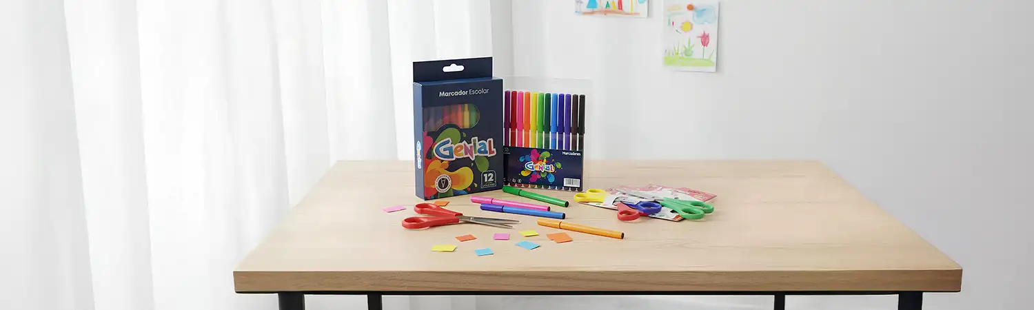 Material escolar para clases y tareas