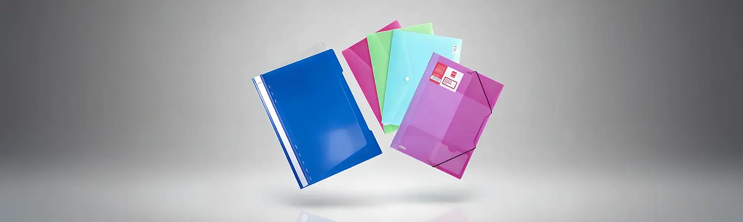 Folders y sobres plásticos