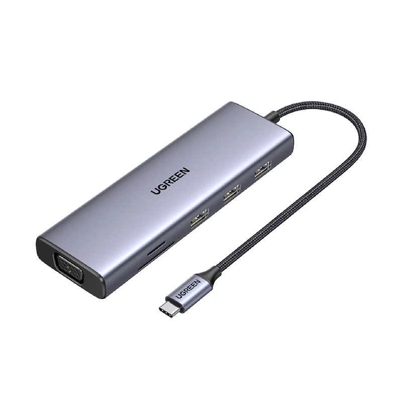 Hub Usb-C 10 Puertos Cm498 Gris Ugreen